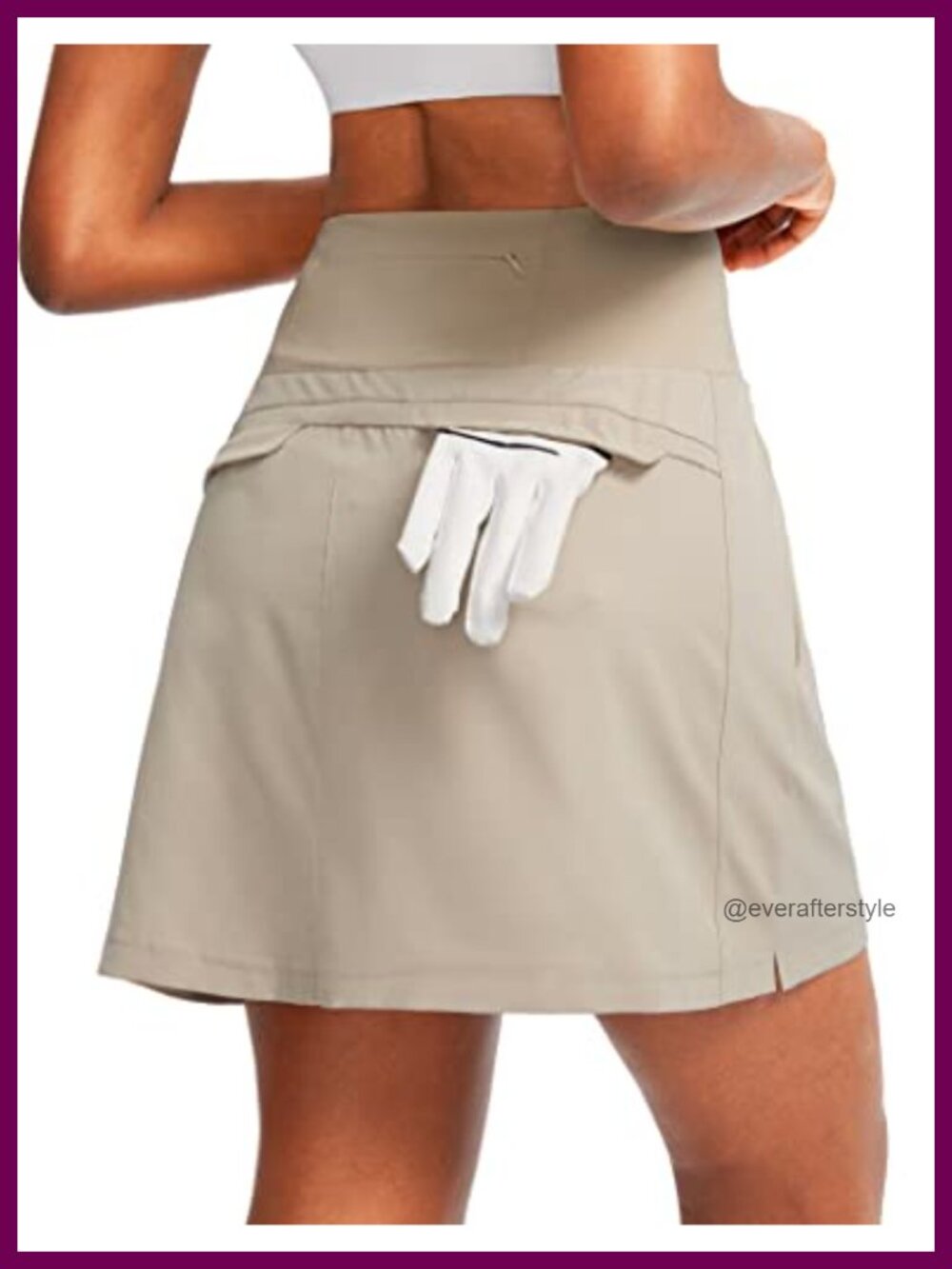 Women's Golf Skorts with Pockets High Waist Athletic Skort Built-in Shorts